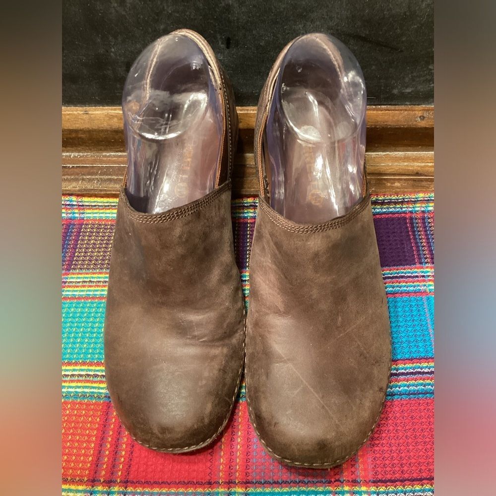 Merrell Brunette Brown Leather Slip on Comfort Shoes Women’s Size 9